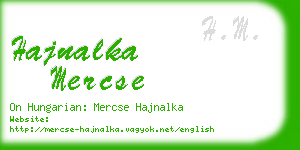 hajnalka mercse business card